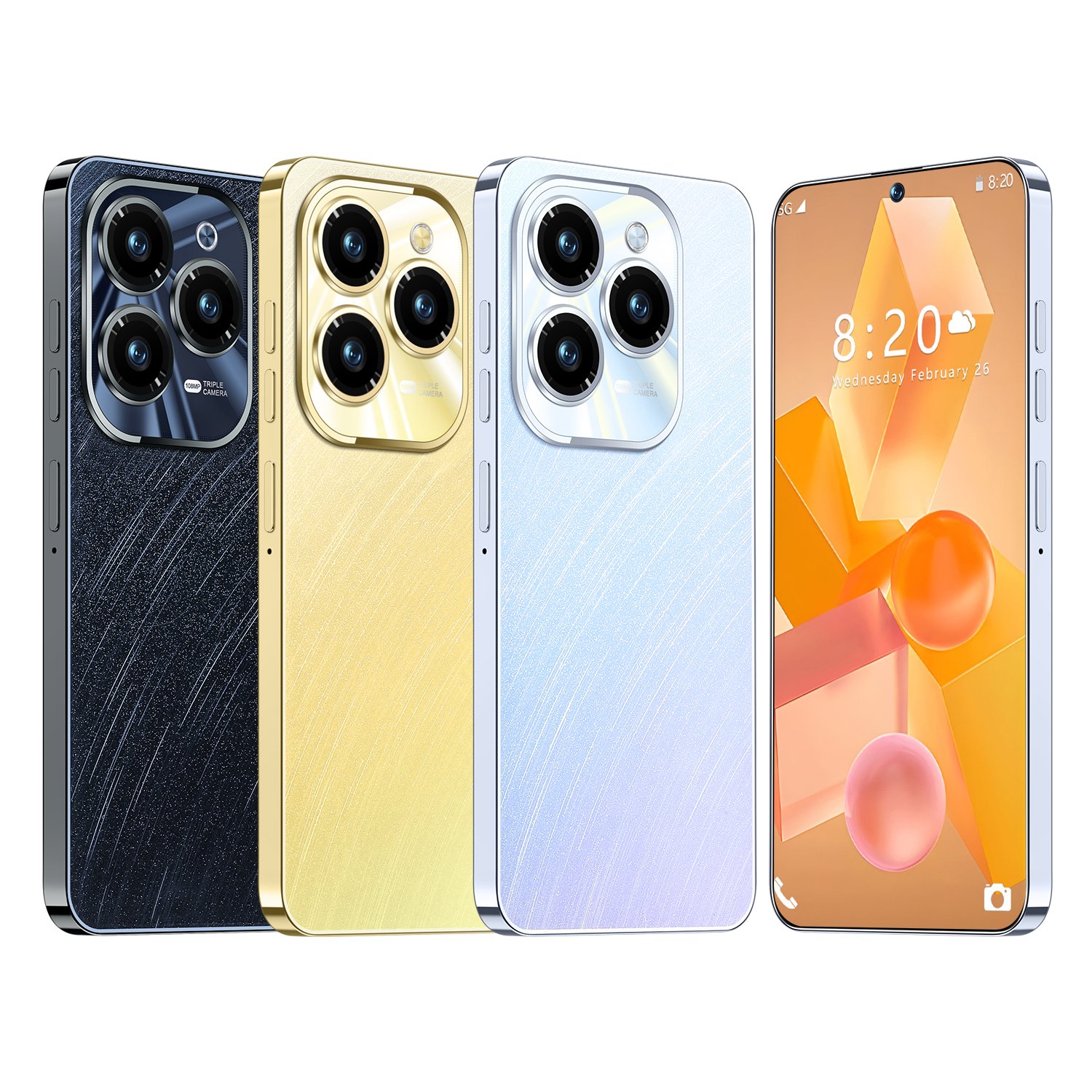 2024 Spark Go 6.54inch New Goophone 4GB RAM+64GB ROM Wholesale Smartphone Fingerprint